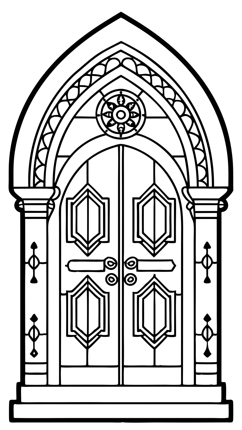 doors coloring page